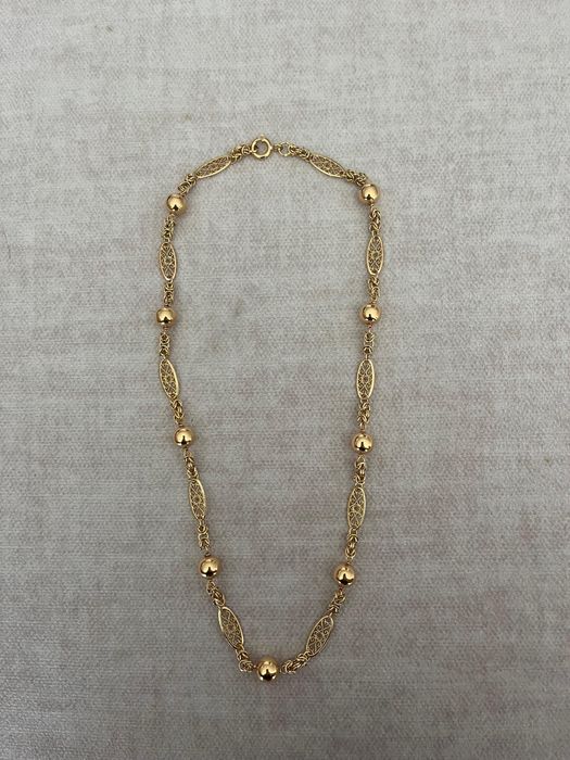Colar de ouro amarelo 19 k