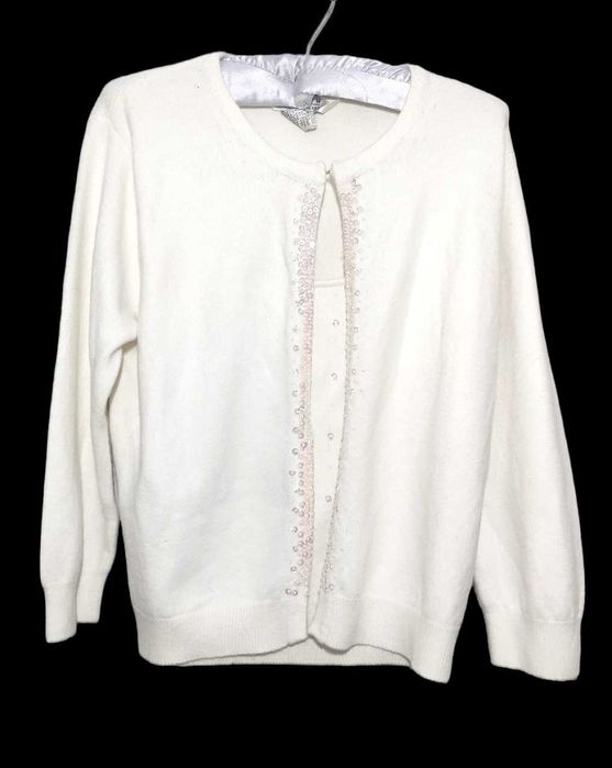 Sweterek typu 2w1 z cekinami r. 38