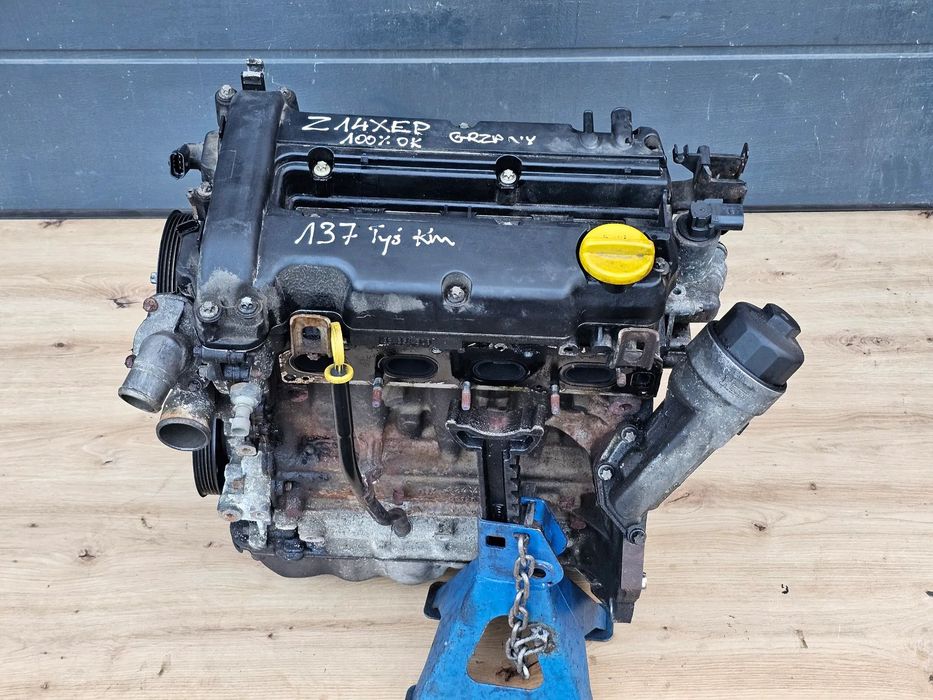 SILNIK SŁUPEK OPEL OPEL MERIVA A CORSA D ASTRA G H COMBO TIGRA B AGILA 1.4 b Z14XEP 137000 KM PRZEBIEGU NIEMCY