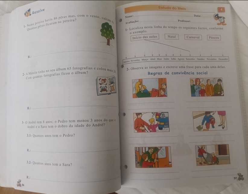 Os Melrinhos - Fichas Avaliação - 2º Ano
