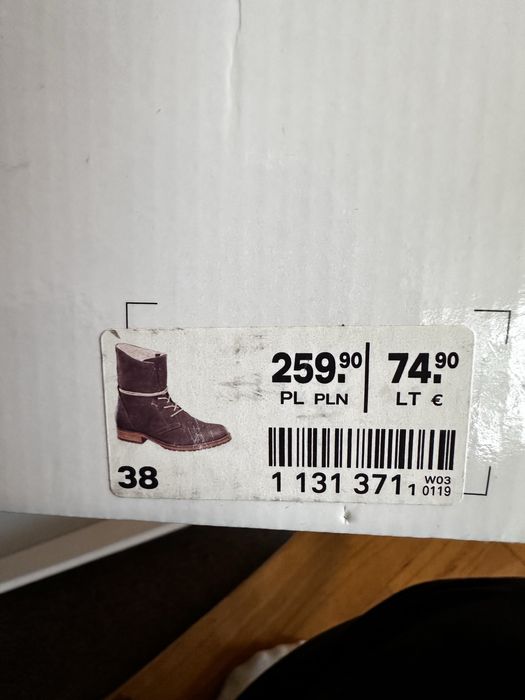 Nowe damskie buty zimowe skóra naturalna 38 – ciepłe, modne