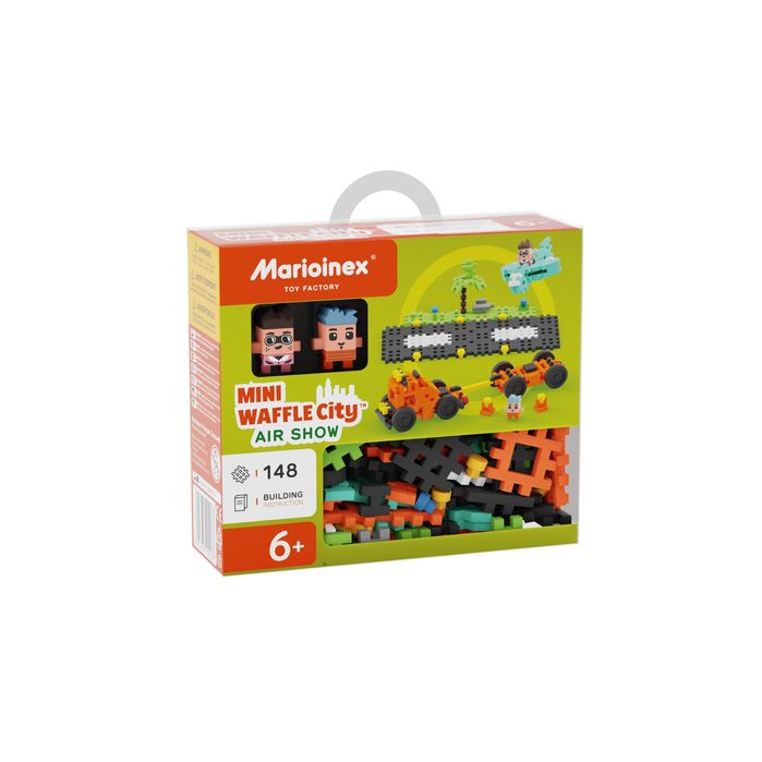 Klocki Konstrukcyjne Waffle Mini City Pokaz Lotniczy 148 Elementów. Nowy Produkt