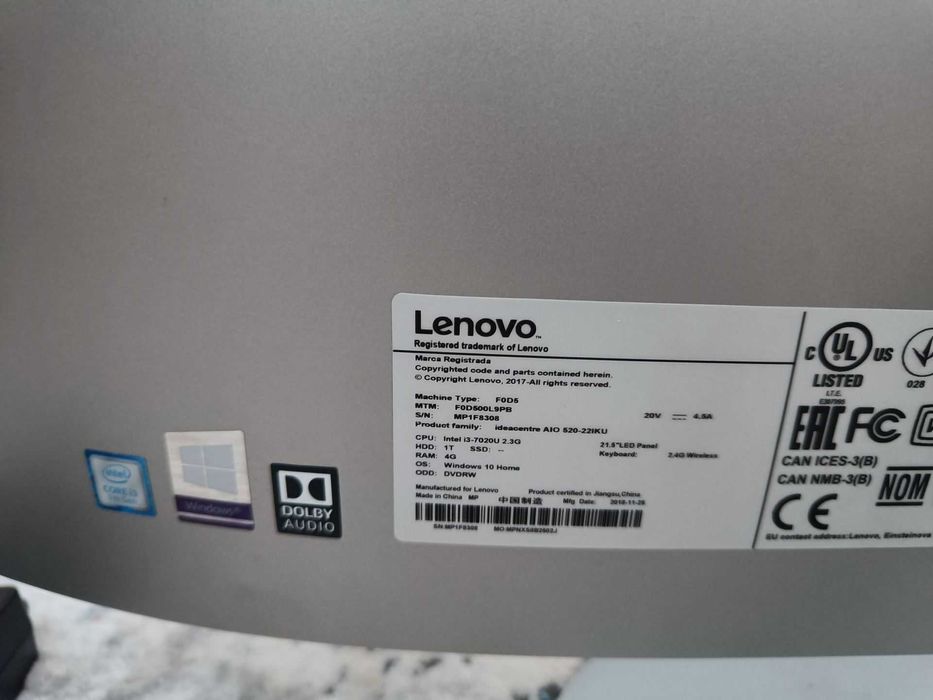 LENOVO Ideacentre AIO 520-22IKU