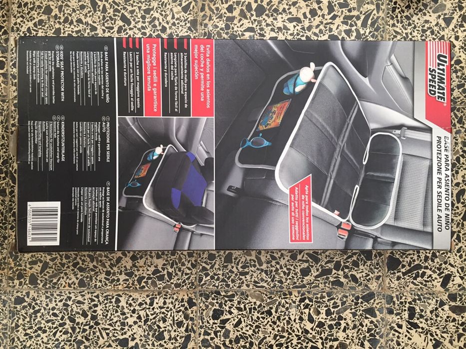 Proteccao para banco/cadeira de crianca no carro