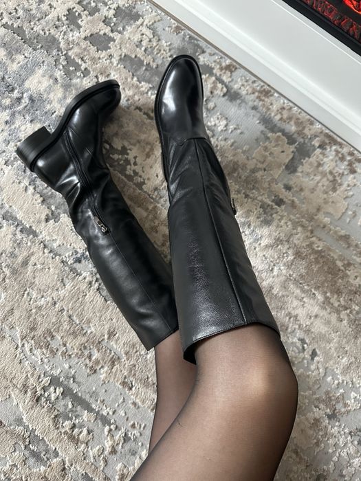 Чоботи шкіра з хутром