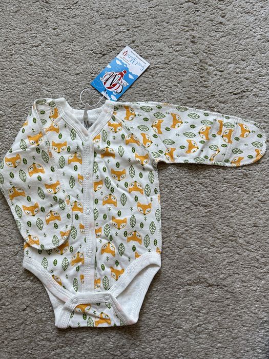 Новий боді на байці sweet Mario 56 62 лисички