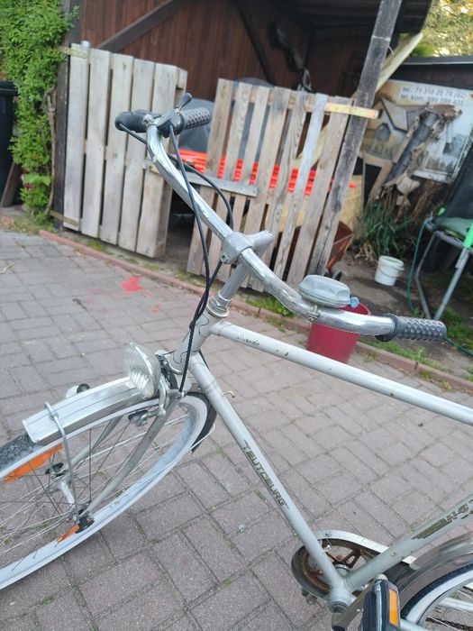 Rower retro srebrny na sprzedaż