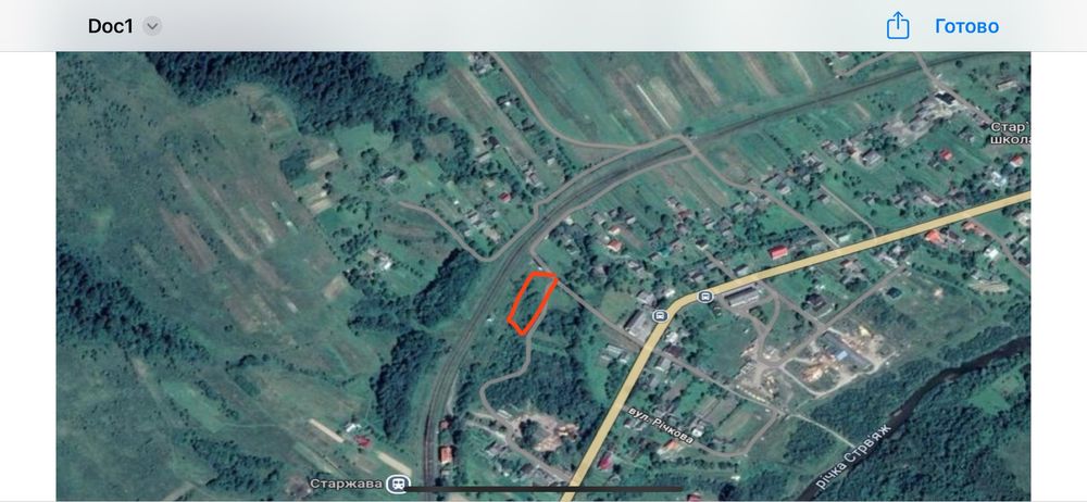 Земельна ділянка 0,2 Га с.Старʼява траса на с. Смільниця