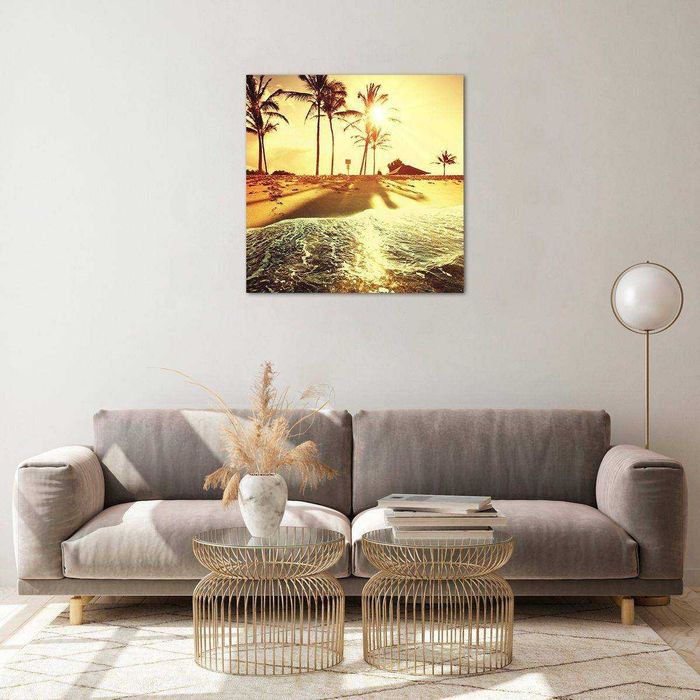 Glass Picture "Californian Beach" - 60cm x 60cm