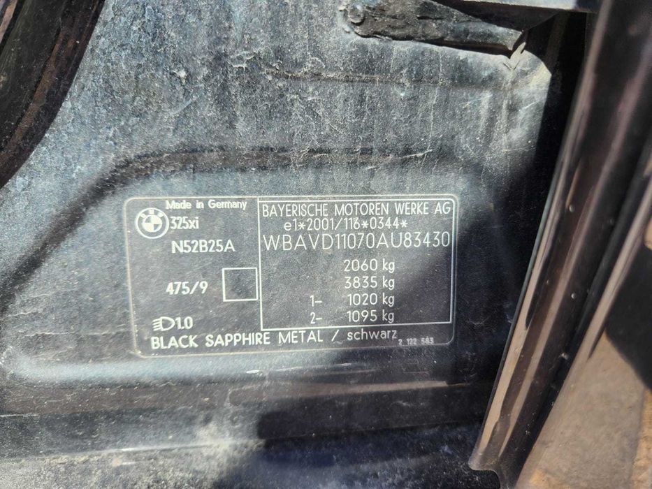 Swap BMW E90 N52B25A