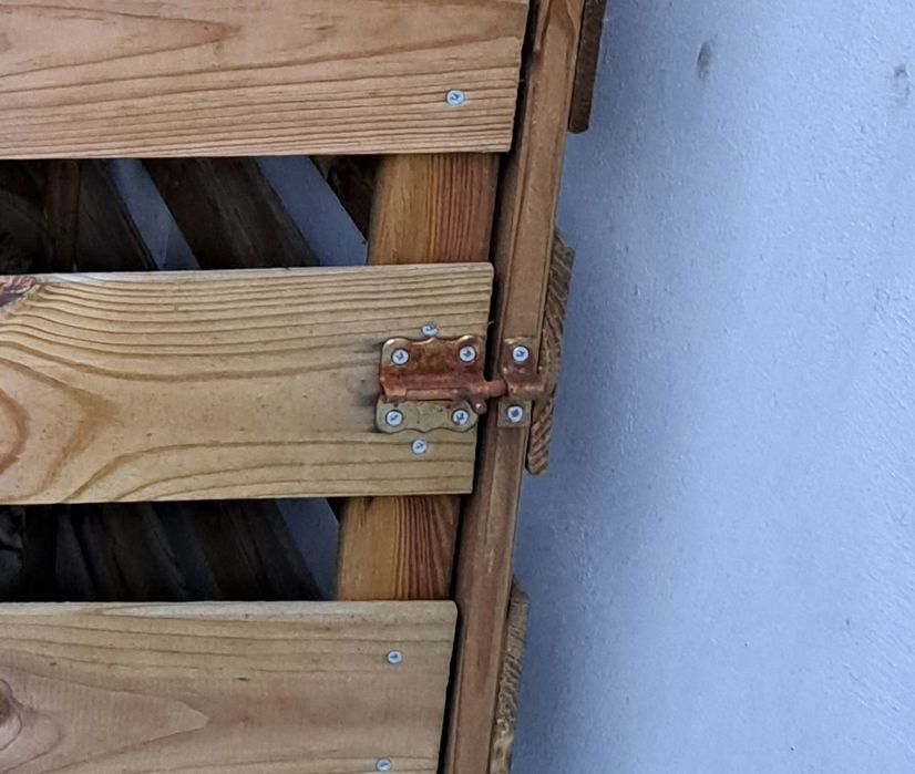 Impregnowana osłona drewniana na kosz na śmieci 240 l Leszno