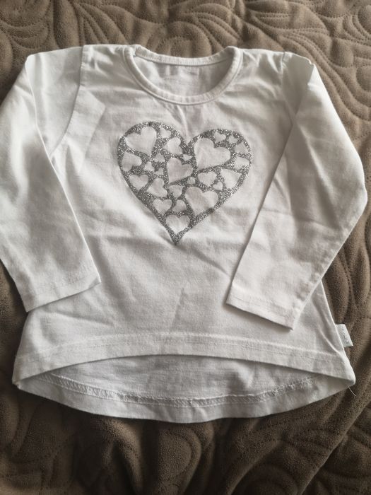 Zestaw spodnie bluzka 86 jegginsy tregginsy