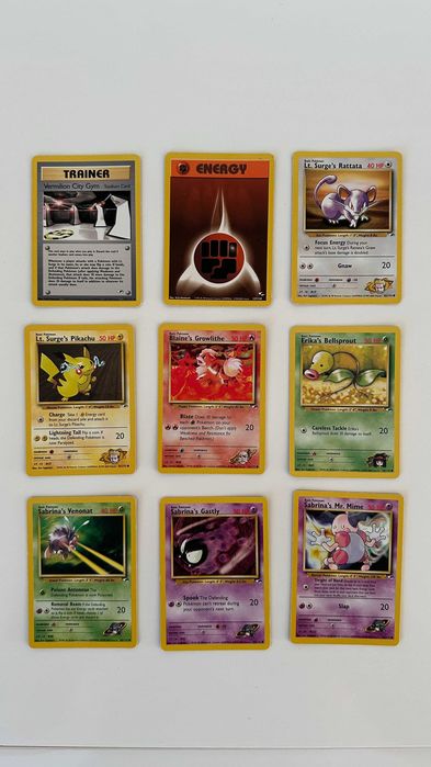 Cartas Pokémon - Conjunto Gym Heroes (Inglês)