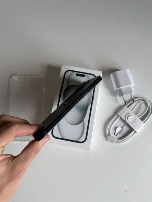 iPhone 15 128gb czarny bateria 100% komplet