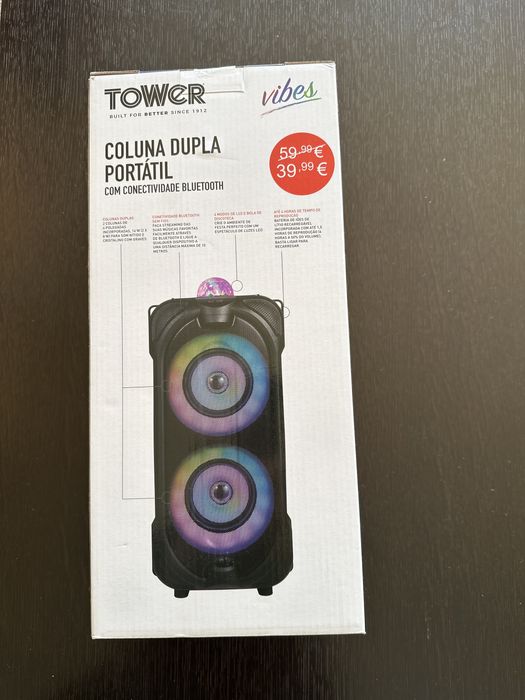 Coluna Dupla Portatil