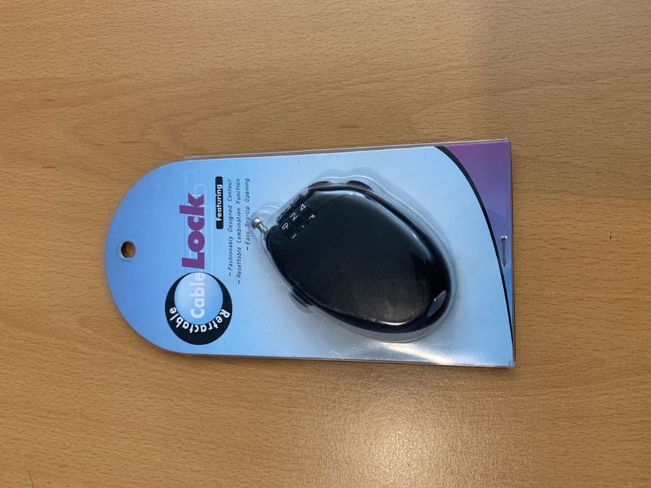 Cable lock novo na caixa - Oferta pack de brindes