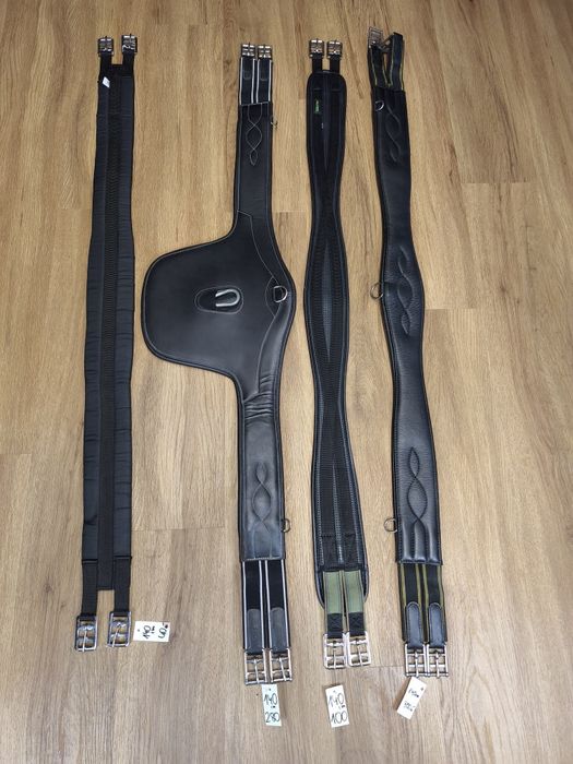 140; 145 popreg skórzany, skokowy z fartuchem Kavallkade popręg