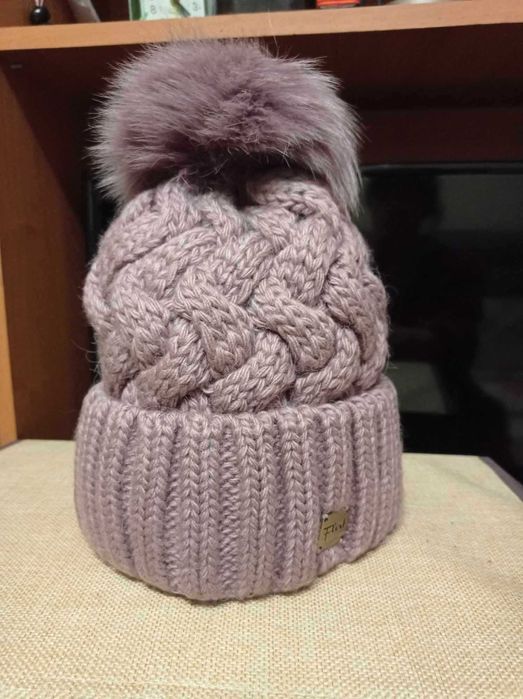 Шапка, пудрового кольору НОВЕнька