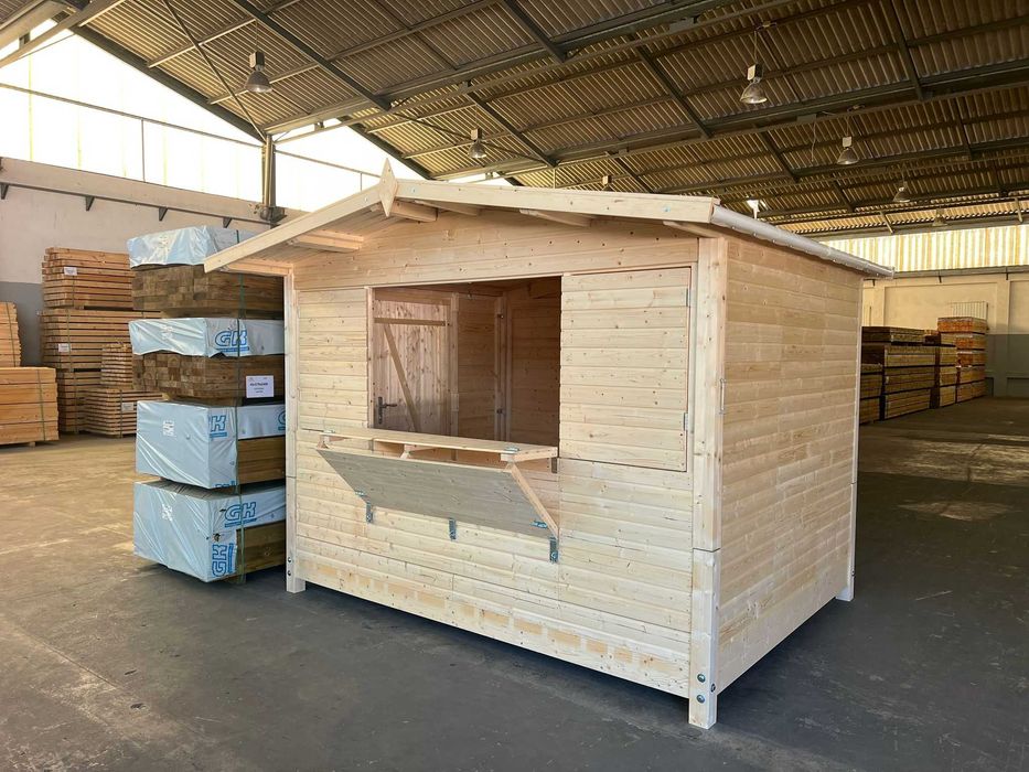 Quiosque em Madeira (Desdobrável)