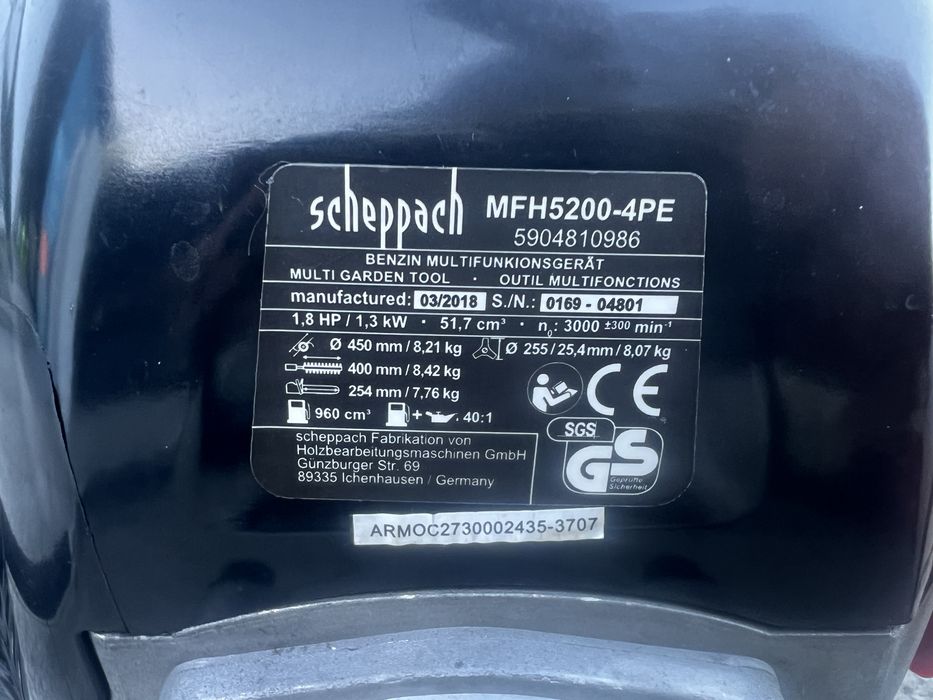 Wykaszarka 3w1 scheppach