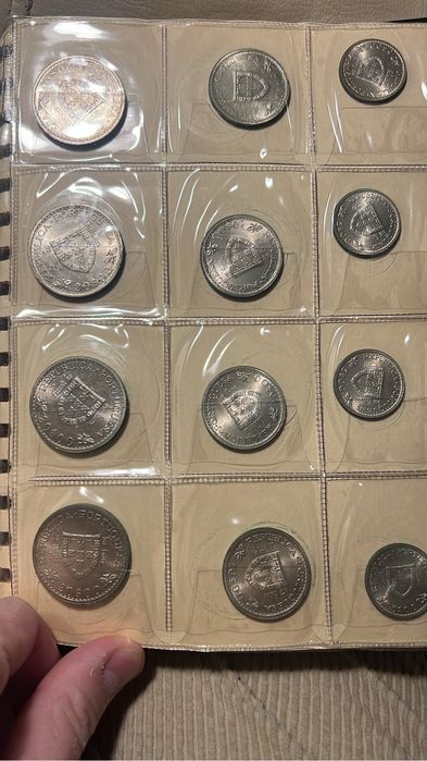 Lote de Moedas antigas, algumas em prata