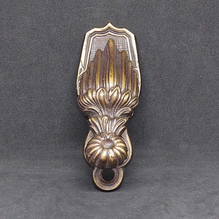 Канцелярский зажим для документов бумаг бронзовый ФРАНЦИЯ 1920-е годы