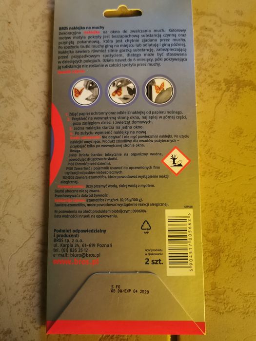 Naklejka na muchy