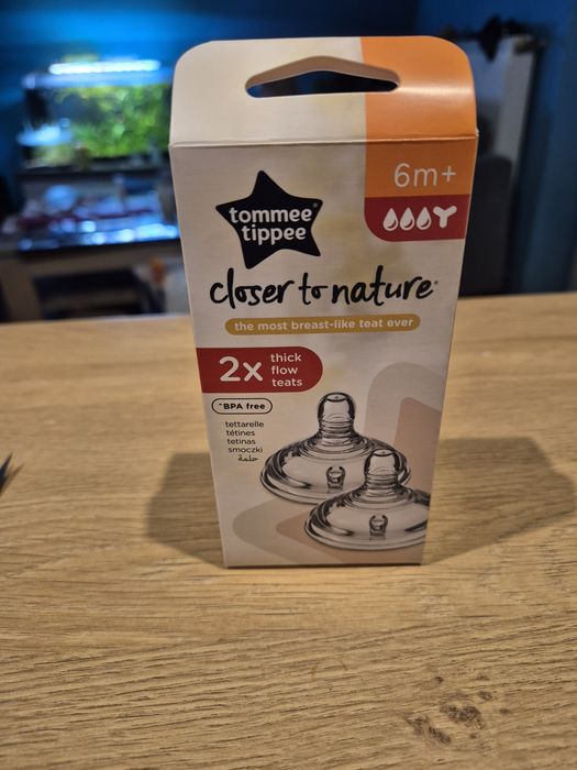Smoczki do butelki Tommee Tippee, nowe, 6+