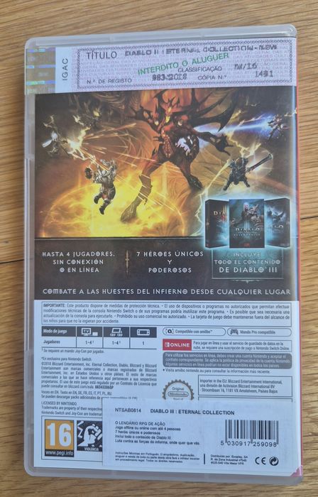 Nintendo switch Diablo III jogo