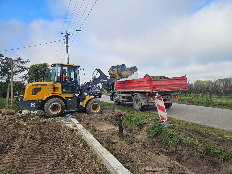 Wynajem koparki z młotem cat308 rozbiórki wyburzenia wywóz gruzu
