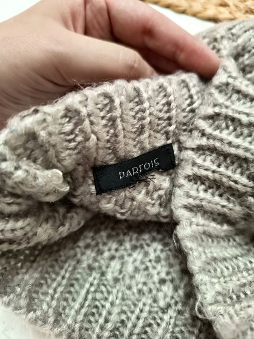 Gorro de Malha Cinza