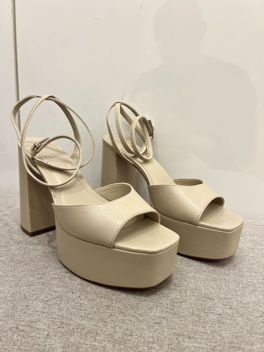 Sandalias Bege Mango 42 senhora