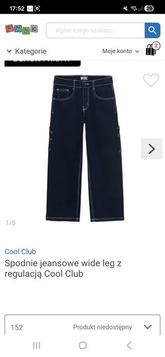 Spodnie jeansowe 158 chłopięce