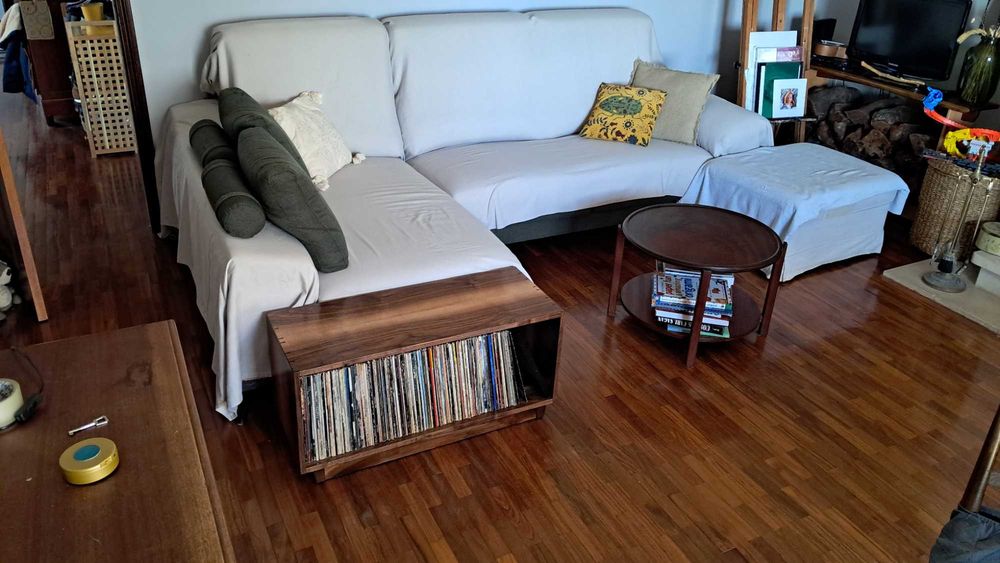 Móvel para discos de vinilo