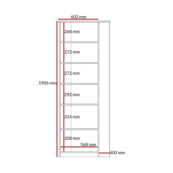 Regał z drzwiami uchylnymi Billz 1D 60 Kaszmir [Darmowa wysyłka)