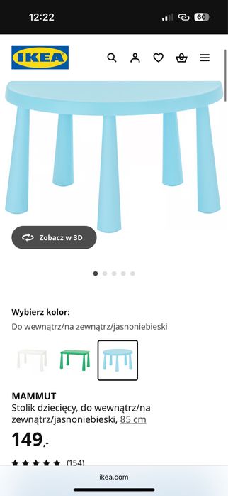 Stolik okragly plus krzesrlka 3 sztuki