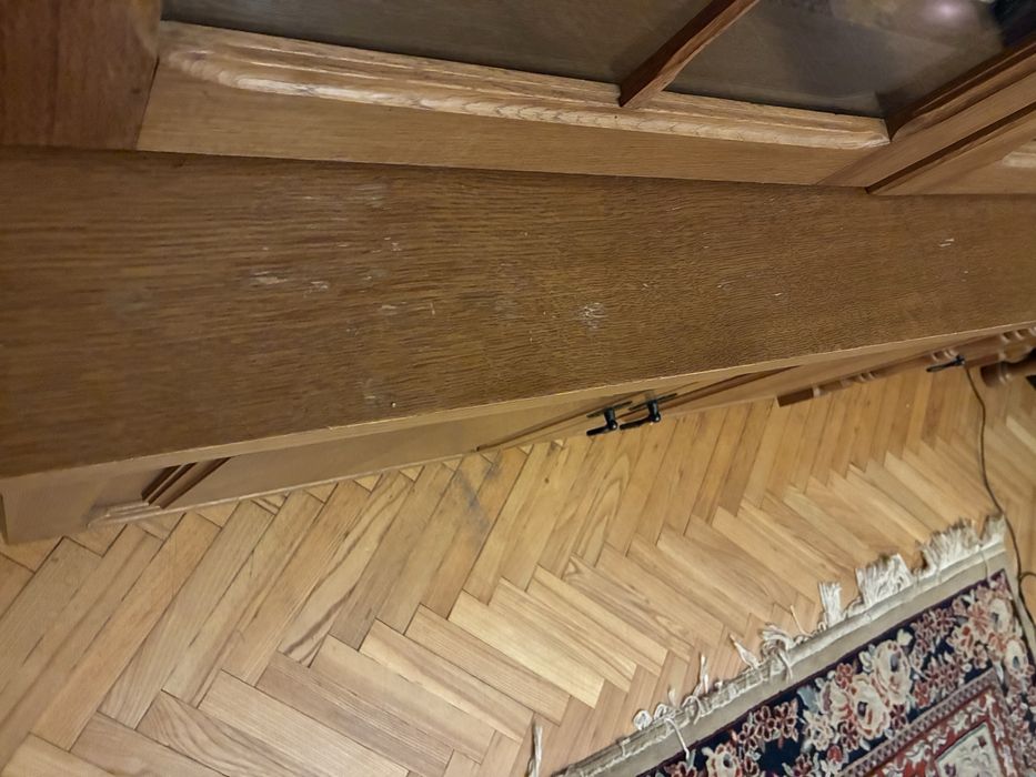 Regał drewniany, szafka RTV i stolik