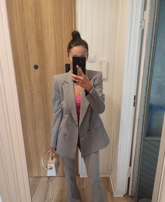 Szary garnitur ZARA r. Xs