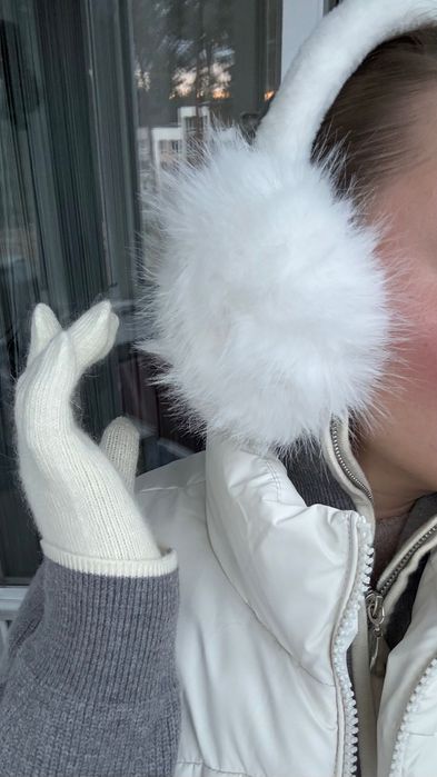 Теплі навушники з хутра