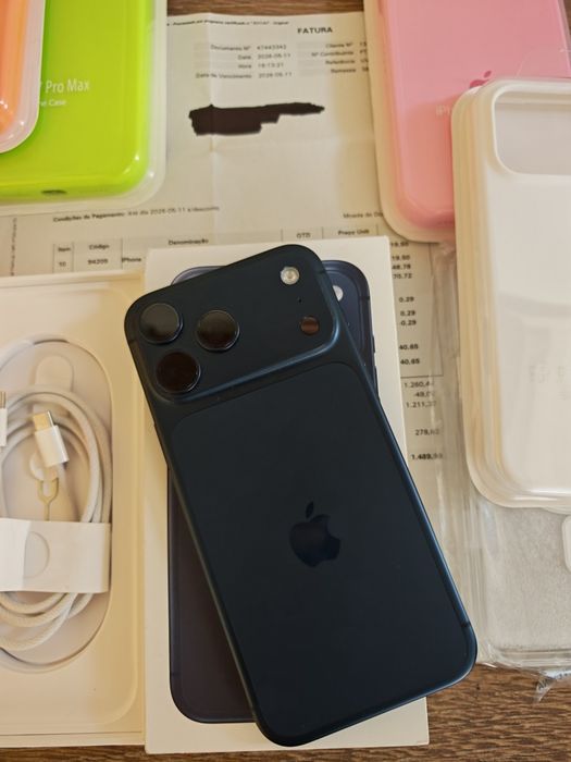 iPhone 17 Pro Max  6.9" 256GB Azul Seminovo C/Garantia  Aceito Ret