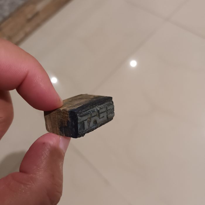 Seat Carimbo antigo de tipografia