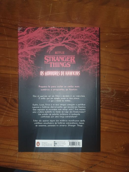 Livro stranger things "os horrores de Hawkins"