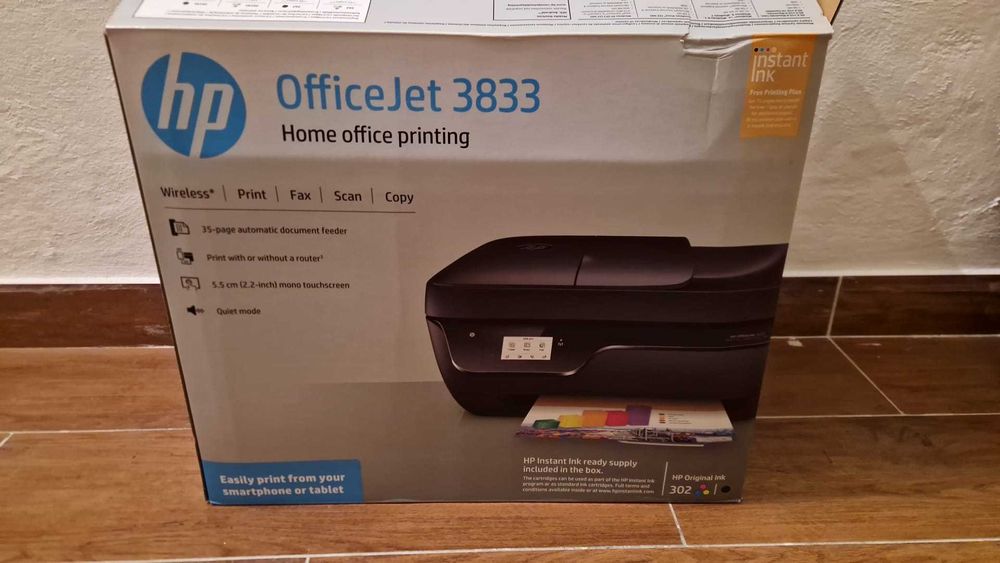 Impressora HP OfficeJet 3835 – NOVA na Caixa | Multifuncional