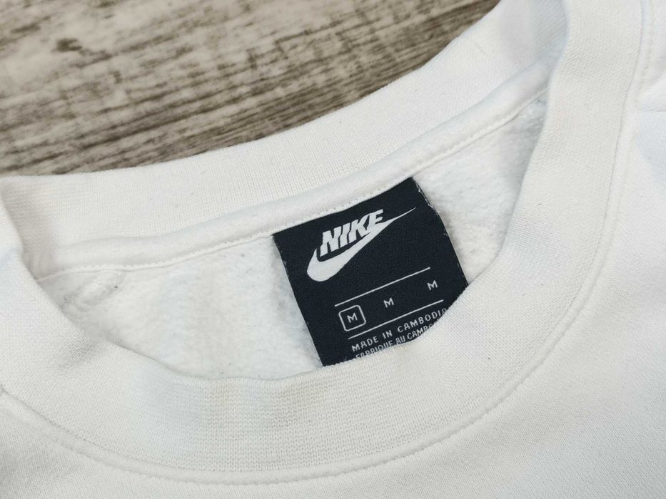 [L] NIKE AIR широкий світшот оригінальний бавовна білий