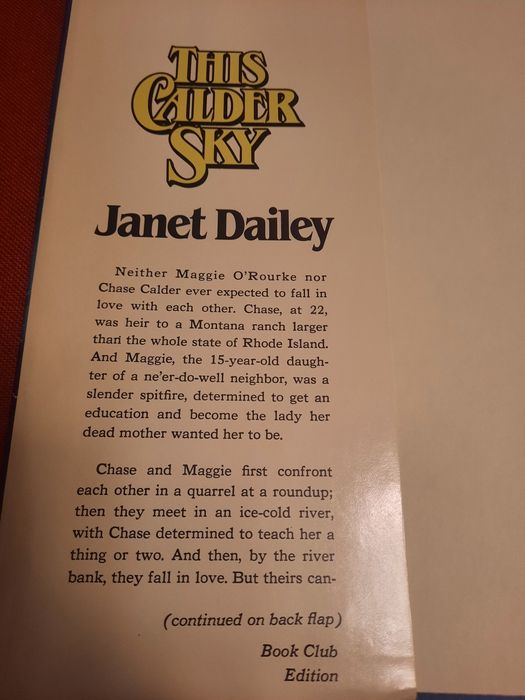 This calder sky Janet Dailey 1981 USA
