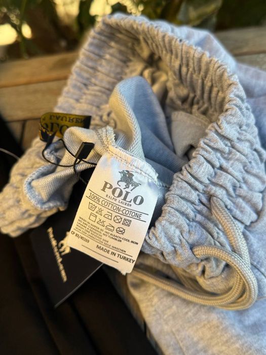 Штани Polo Ralph Lauren чорні чоловічі широкі штаны Поло Ральф серые