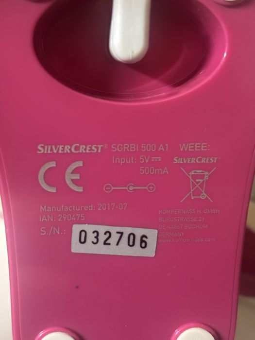 Soniczna szczotka do oczyszczania twarzy silvercrest