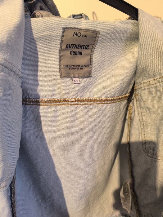 Casaco de ganga para menino 5 6 anos como novo