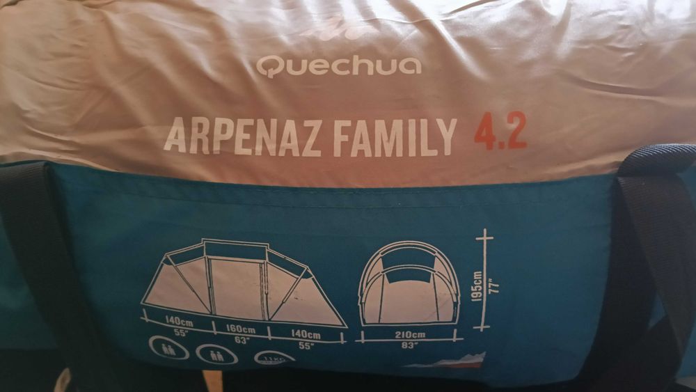 Tenda Campismo 4 pessoas 2 quartos Arpenaz 4.2