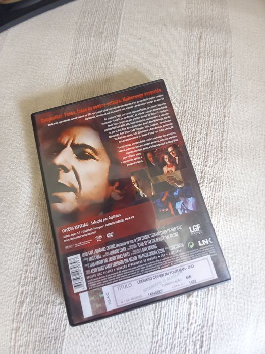 Dvd documentário sobre Leonard Cohen